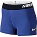 Nike Women's Pro Cool 3-Inch Training Shorts (Game Royal Blue/Black/Medium)