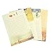 IMagicoo 64 Vintage Retro Cute Design Writing Stationery Paper Pad Letter Set, 4 Different Style (Style-2)
