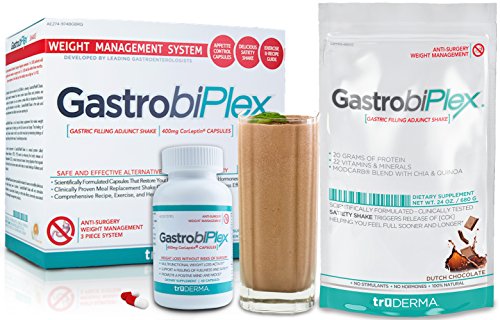 GastrobiPlex Weight Loss System | Kit Includes Chocolate Meal Replacement Shake & Clinical Strength Cor-Leptin Diet Capsules GastrobiPlex Weight Loss System | Kit Includes Chocolate Meal Replacement Shake & Clinical Strength Cor-Leptin Diet Capsules