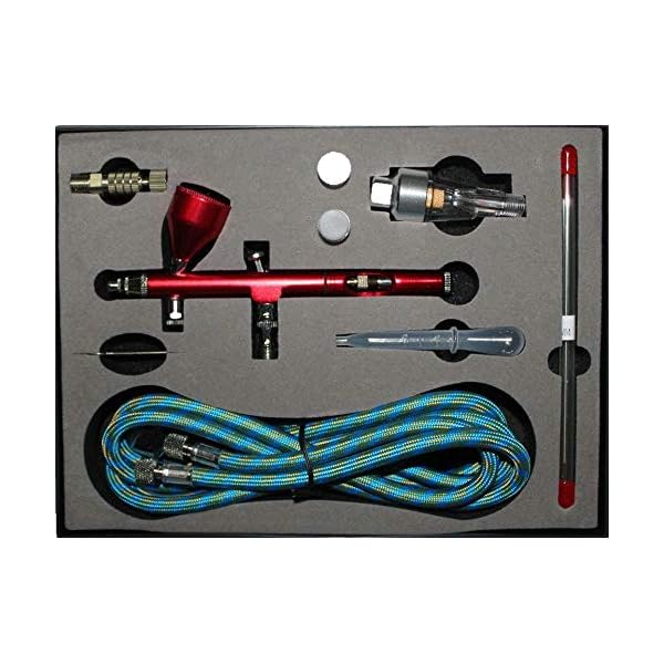 ABEST 0.2 mm,0.3 mm,0.5 mm Doppeltwirkende Airbrush-Kit Komplett Set fÃ¼r Kunstmodellauto Malerei Tattoo – Bild 7