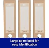 Oxford A4 Lever Arch Files Eco 80mm Spine Pack of 3 Natural Kraft view 4