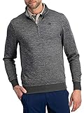 Dry Fit Pullover Sweaters for Men - Quarter Zip Fleece Golf Jacket - Tailored Fit