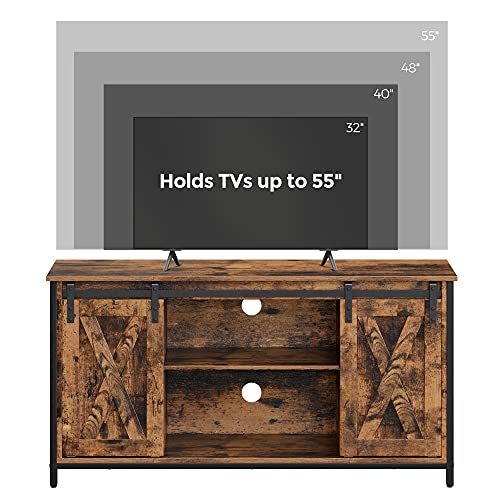 VASAGLE TV Stand with Adjustable Storage Shelves, Entertainment Center