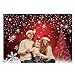 7X5ft Winter Red and Christmas Tree Background for Photography Snowflake Bokeh Photo Backdrop Studio Props Christmas Party Decorations
