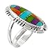 Southwest Design Turquoise Ring in Sterling Silver & Gemstones Size 5 to 12 Designer Jewelry (10)