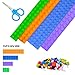 WITAR Building Block Tape 4 Rolls Building Block Tape Silicone Block Tape Reusable Loops Construction Silicone Non-Toxic Safe Self Adhesive Tapes, 3.2 Ft