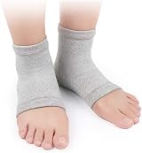 kuou 3 Pairs Gel Heel Socks Soft Moisturizing Moisture Day Night Care view 6