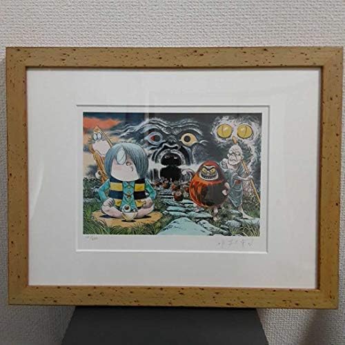 水木しげる レフグラフ版画 鬼太郎とだるま 直筆サイン入 シリアルナンバー レフグラフ メーカー公式ショップ 額装版画 ゲゲゲの鬼太郎