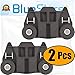 BlueStars 2 Packs W10195417 Dishwasher Lower DishRack Wheel with 𝐒𝐓𝐄𝐄𝐋 𝐒𝐜𝐫𝐞𝐰𝐬 - Fit Kenmore KitchenAid Whirlpool Dishwashers - Replaces AP6016764 PS11750057