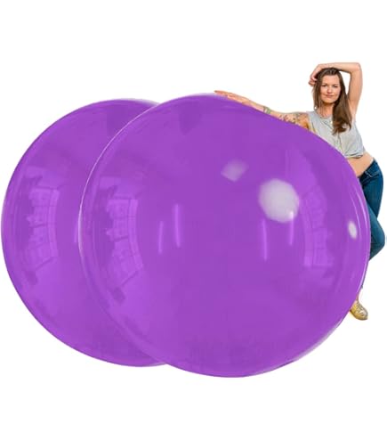 US Stock Purple Inflatable Mirror Ball - 80CM/32IN Shiny Disco Balloon For Parties, Weddings & Events