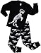 Pajamas Boys Halloween and Christmas Dinosaur Clothes 100% Cotton Size 7 Years Black