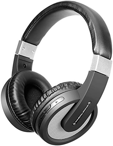 Bluetooth Headphones Over Ear, Hi-Fi Stereo Wired and Wireless Headphones ,Built-in Mic and Wired Mode for PC/ Cell Phones