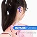 Douper Anti-Slip Eyeglass Strap & Ear Lock Hook Kit for Kids Toddlers Soft Silica Gel Material (4 Random Colors)