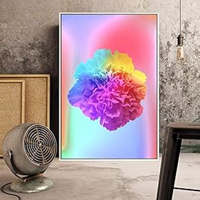 Floating Framed Canvas Wall Art for Living Room, Bedroom Flowers Canvas Prints for Home Decoration Ready to Hang - 16x24 inches