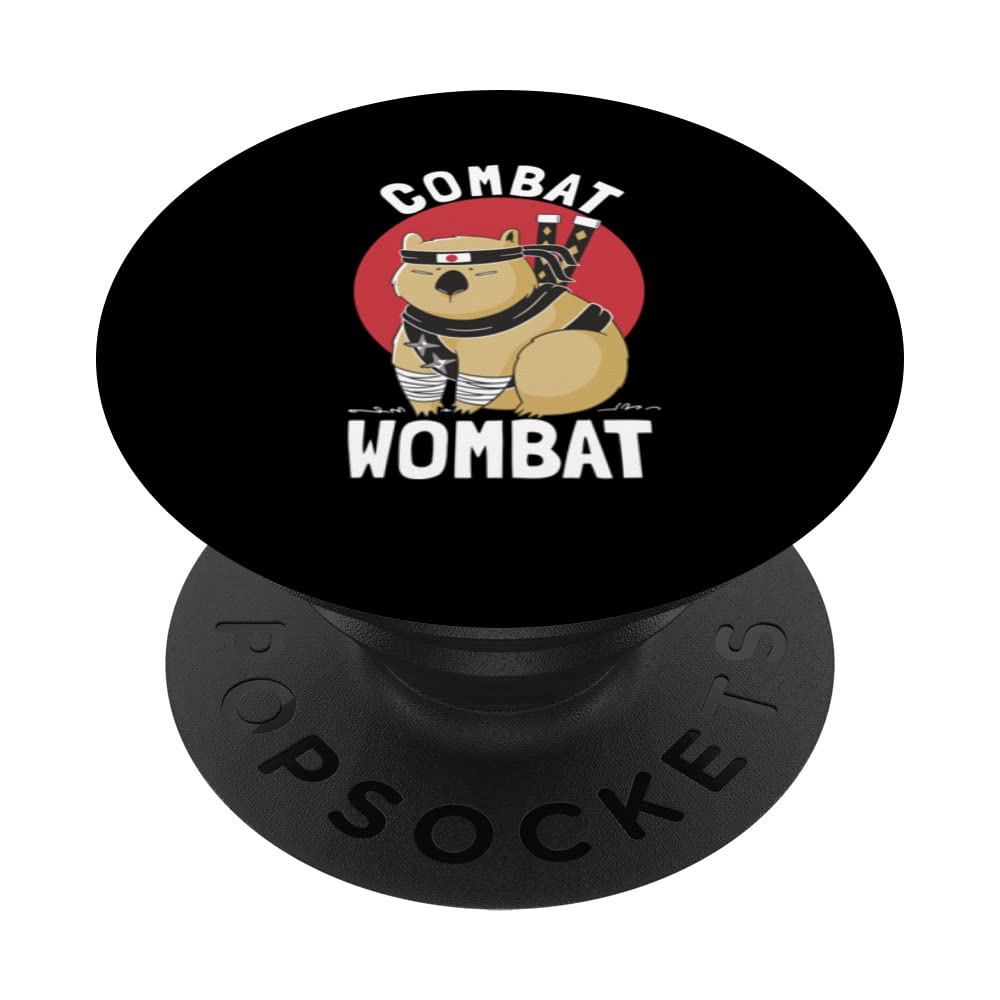Combat Wombat For A Wombats Lover PopSockets Swappable PopGrip — image 1