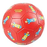 Crocodile Creek Kids Rockets Boxed Soccer Ball, Red, 3