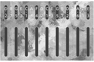 Perfectly Fits Kalimba Steel Keys 17 Key Kalimba Sticker Set for Beginners, Improve your Playing Skills (D)