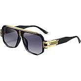 TIGA VINTA Retro Polarized Pilot Sunglasses Men Women Vintage Square Metal Designer Style 80s Shades Eyewear