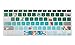 HRH Silicone Keyboard Cover Skin for MacBook Air 13,for MacBook Pro 13/15/17 (with or w/Out Retina Display, 2015 or Older Version),for iMac Older,USA Layout,Artistic Rose Flowers in Green