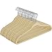 Klager's Ivory Velvet Suit Hangers (Pack of 50) - Featuring an Ultra-Thin, Non-Slip Surface - 360 Degree Swivel Hook & Space Saving Design - Premium & Durable Quality