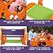 ECR4Kids Picnic Table and See Saw for Kids, 2-in-1 Pic-n-Rock, Indoor/Outdoor Play Structure, Multicolor (ELR-040A),Orange/Green