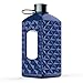 2.2 Litre(74OZ) Sport Water Bottle -Drinking Bottle- Portable Diamond Lattice Water Jug Durable & Extra Strong - BPA Free(Deep Blue)…