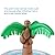BESTOMZ Inflatable Palm Tree Cooler 35â€³ Width 11.5" Deep with Drain Plug Inflatable Serving Bar