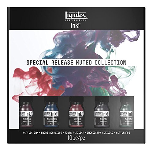 Liquitex professional acrylic ink, muted colors collect…