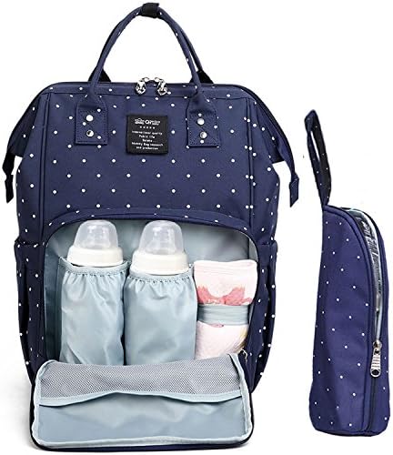 Multi-functional Diaper Bag Backpack Waterproof Travel Backpack Nappy Bags for Baby Care Large Capacity Maternity Mother Daily Pack Bag (120-NBDT)