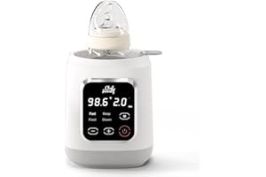 CHEFHANDY Bottle Warmer, 7-in-1 Fast Baby Milk Warmer with Timer for Breastmilk or Formula, Accurate Temperature Control, with Fast Warming, Keep, Steam and Heat Baby Food Jars Function
