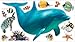 In My Room Wild Walls Dolphin Voyage Wall Decal Light & Sound Show Room Décor