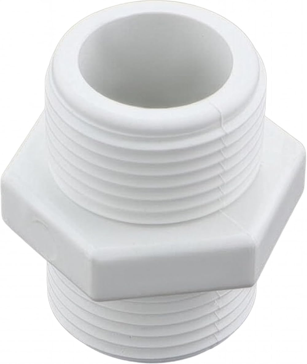 Merriway BH04072 Washing Machine Dishwasher Hose Connector 3/4" White Pack of 1