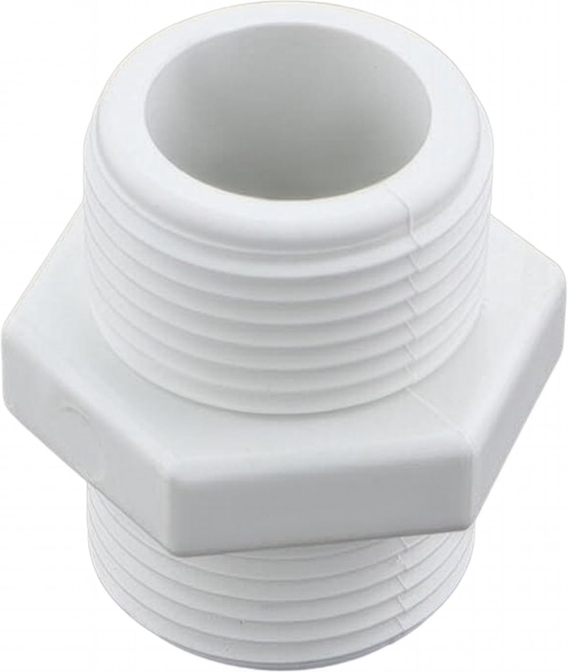 Merriway BH04072 Plastic Washing Machine Dish Washer Inlet Hose Connector, 3/4 x 3/4 inch - White