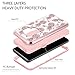 GUAGUA Galaxy S9 Case Samsung S9 Case Pineapple for Girls Women, Marble Glossy Cover Hybrid Three Layer Hard PC Soft TPU Shockproof Protective Phone Case for Samsung Galaxy S9(2018) Rose Gold