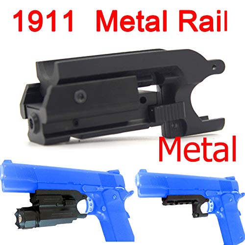 Bumlon Picatinny Rail Metal Lighting Flashlight Mount for 1911 Pistol Accessory Rail Adapter Mad