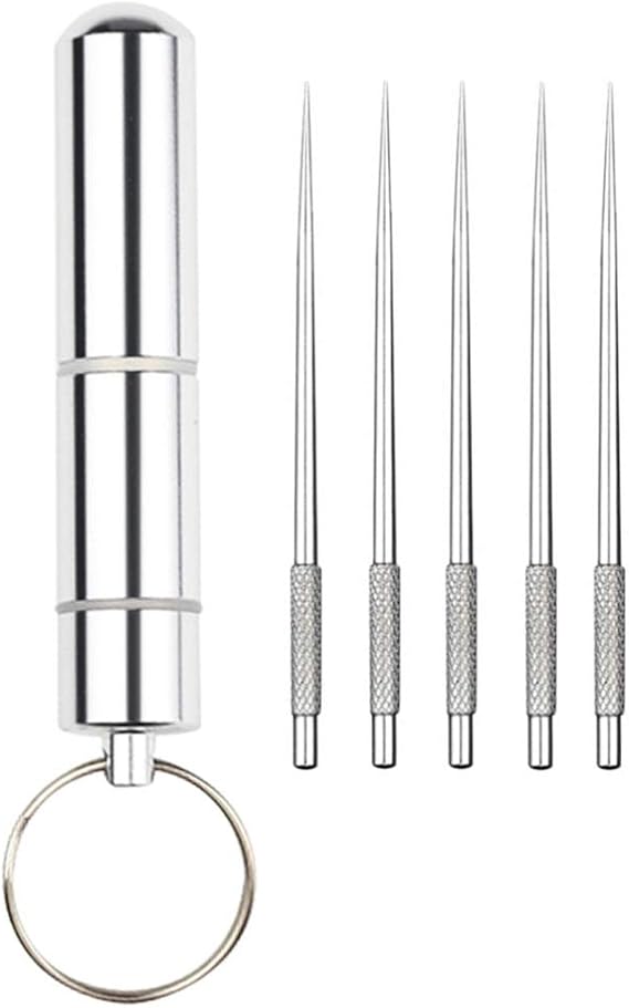 iplusmile Stainless Steel Toothpick Holder with Metal