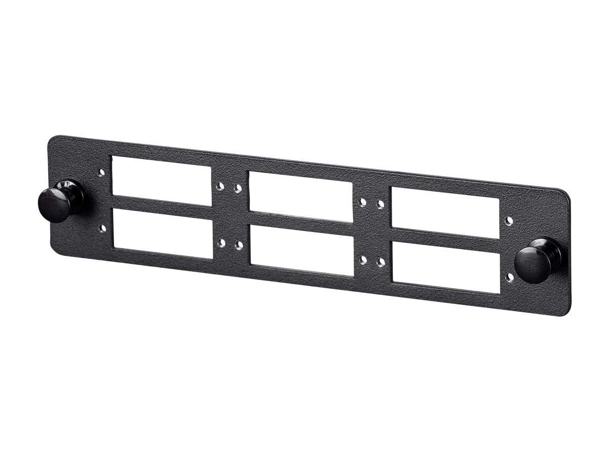 Monoprice Lgx Fiber Adapter Panel | Made from 16 Gauge Cold Rolled Steel, Easy to Install, use with Blank Panels