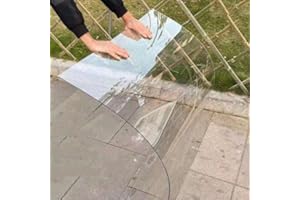 NIANXINN Clear Polycarbonate Sheet Roof Panels Acrylic Plastic Sheet,UV Protection Rainproof Cover,Outdoor Awning Shelter,for Greenhouses,Sheds,Carports,Huts,Kennels,Easy to Cut (4 x 6.6ft)