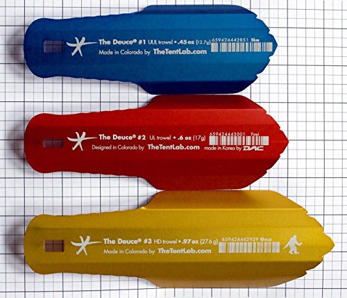 TheTentLab New Improved Deuce(R) Ultralight Backpacking Potty Trowel - Now in 3 Sizes