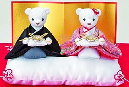 Amazon 針 糸 チャコペン付和風ウエルカムベアのリングピロー手作りキット 和装くまさんのウェルカムドール手芸セット おもちゃ おもちゃ