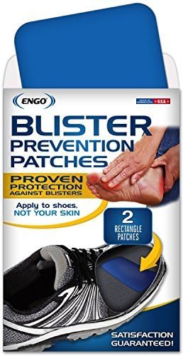 ENGO Rectangle Blister Prevention Patches (2 Patches). Trim to Fit Skates, Cleats, Helmets, Equipment, Shoes by Engo