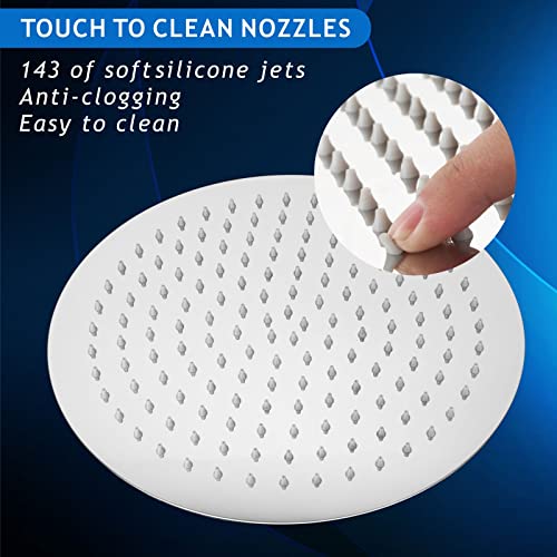 Voolan Rain Shower Head, High Flow Large Rainfall Showerhead Made of