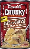 Campbell's Chunky Soup, Beer-n-Cheese with Beef & Bacon, 18.8 Ounce (Pack of 12)