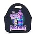 Fortnite #1 Victory Royale Lucky Llama Neoprene Lunch Bag Thick Insulated Thermal Lunch Tote Waterproof Outdoor Travel Picnic Carry Case Lunchbox Handbags with Zipper for Womens Boys Girls and Mens