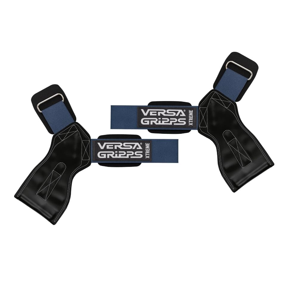 Versa Gripps Xtreme, Made in USA, Wrist Straps for Weightlifting Alternative, Best Training Accessory, XS, Azurite
