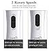 Pecute 2 Speeds Dog Nail Grinder, Rechargeable Electric Pet Nail Trimmer for Paw Grooming, Gentle and Painless Nail Clipper for Small and Medium Dogs,1h Charge Time,4h Work Life