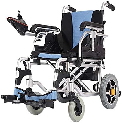 Heavy Duty Electric Wheelchair, Foldable and Lightweight Powered Wheelchair, 360° Joystick, Weight Capacity 100KG