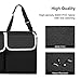 SUAOKI Backseat Car Trunk Organizer Foldable Cargo Storage Bag with Adjustable Strap, Durable Cover, Washable, Best for SUV, Vehicle, Auto, Minivan(Black)