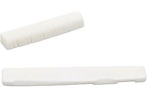 Swhmc Ivory Bone Slotted Saddle Nut Acoustic Guitar Nut for 12 String Guitar