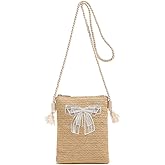 Farm4Far Women Woven Bow-Tie Lace Shoulder Bag